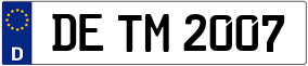 Truck License Plate